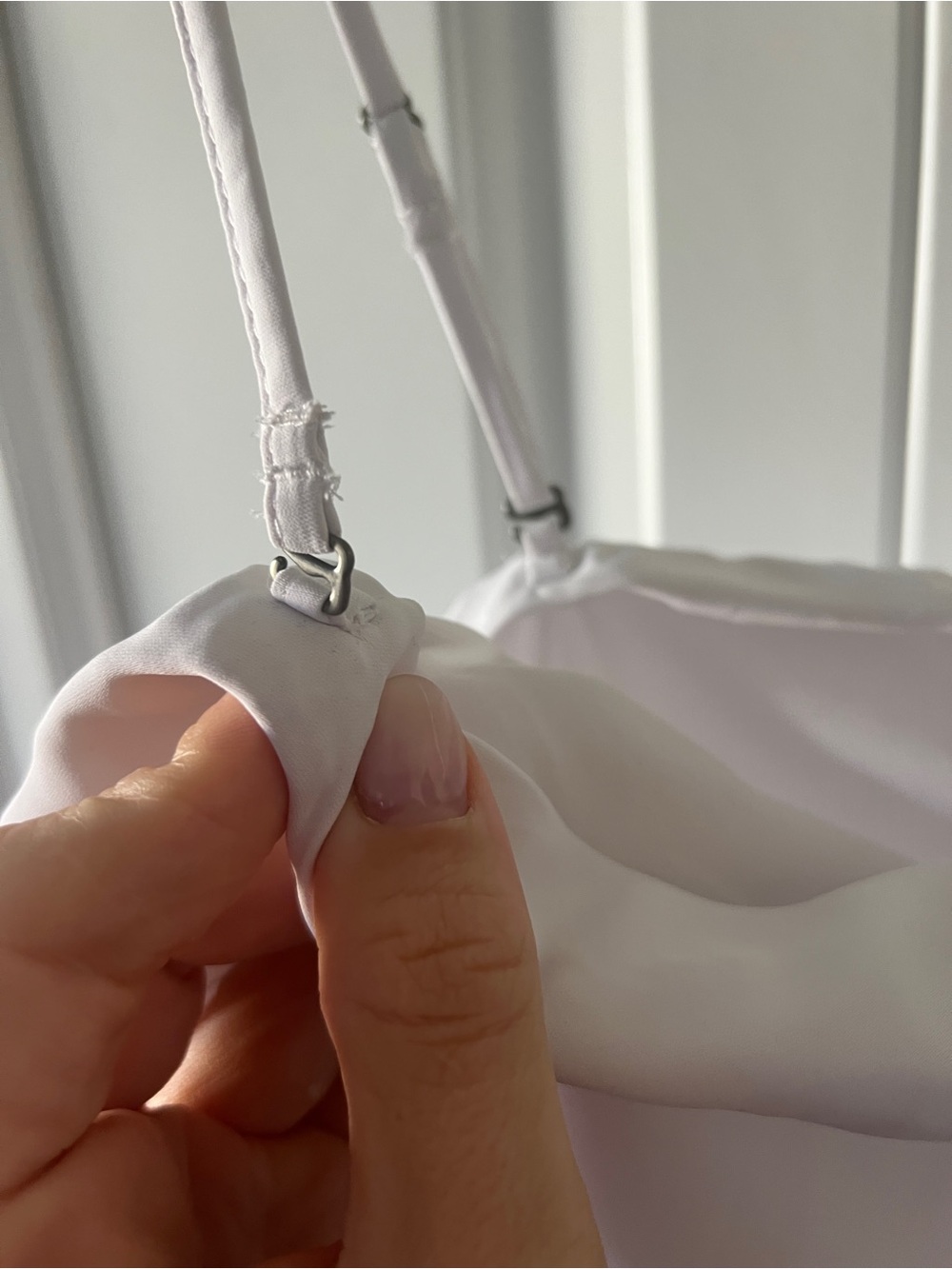 Abercrombie & Fitch White Spaghetti Strap Tube Top Camisole - Picture 5 of 5